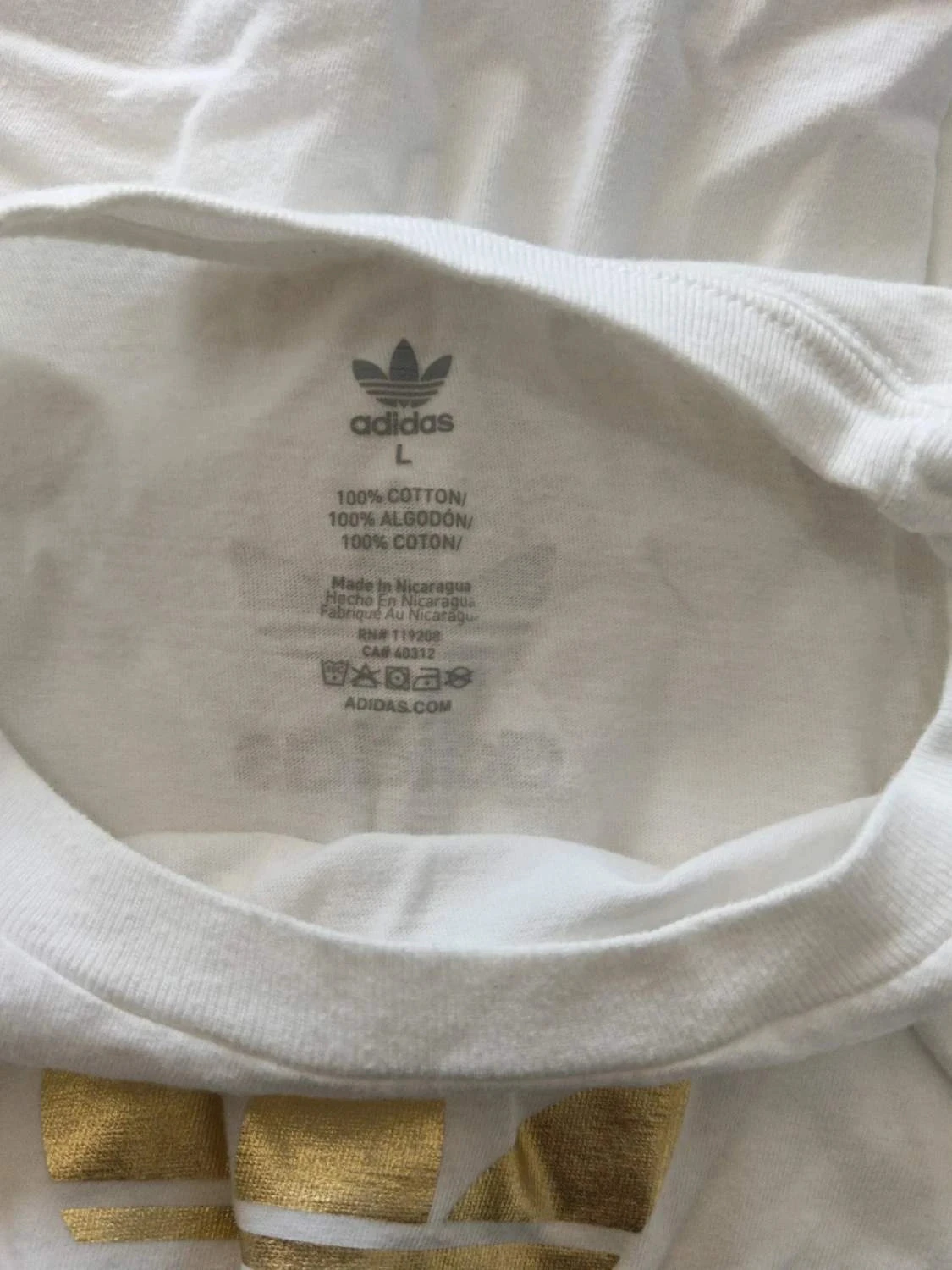 Camiseta C128 blanca Adidas L – photo 5